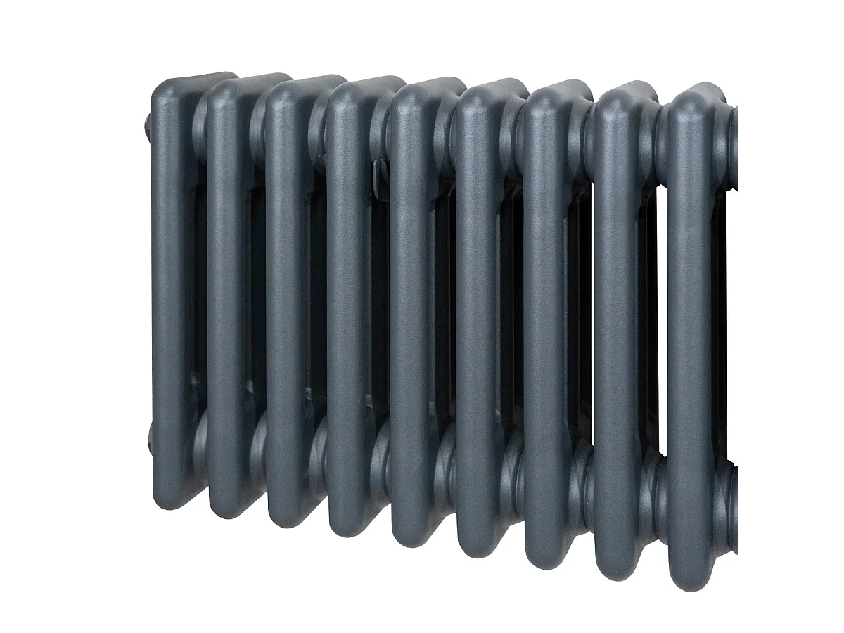 Tradisjonell 3-søyles radiator - 1800 x 472 mm - antrasittgrå