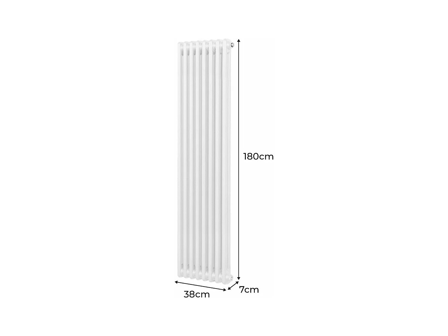 Radiador Tradicional 2 columnas Vertical Blancoo 180 x38.2cm