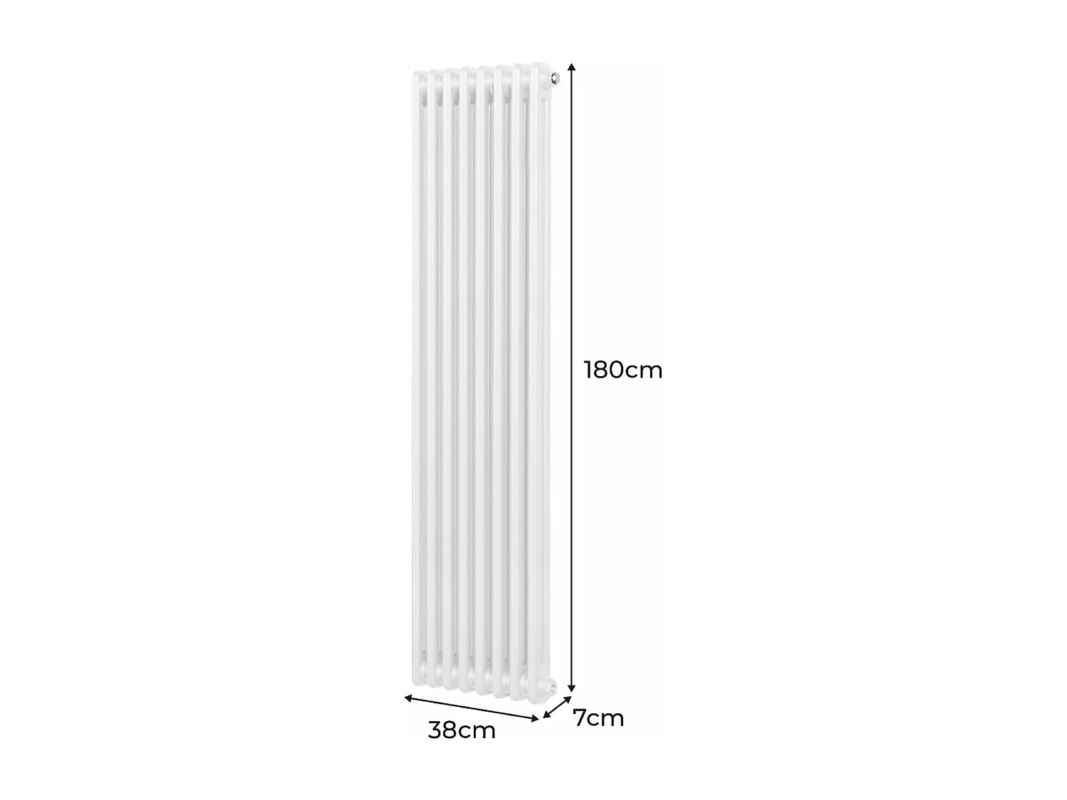Radiateur Traditionnel à Double Colonne – 1800 x 382 mm – Blanc