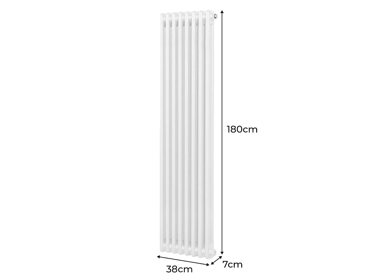 Radiador Tradicional 2 columnas Vertical Blancoo 180 x38.2cm