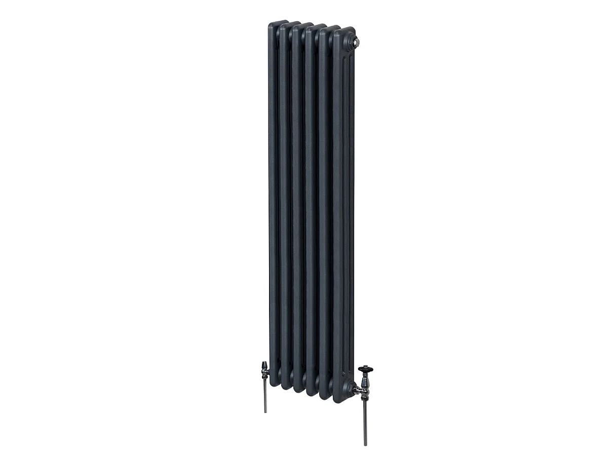 Traditional 3 Column Radiator - 1800 x 292mm - Anthracite Grey