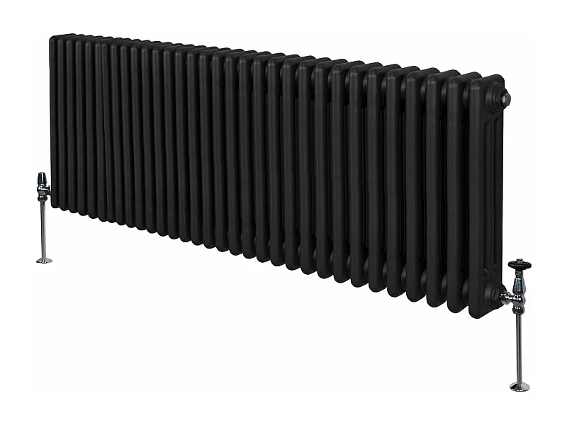 Radiador Tradicional 3 Columnas Horizontal Negro 60x146.2cm