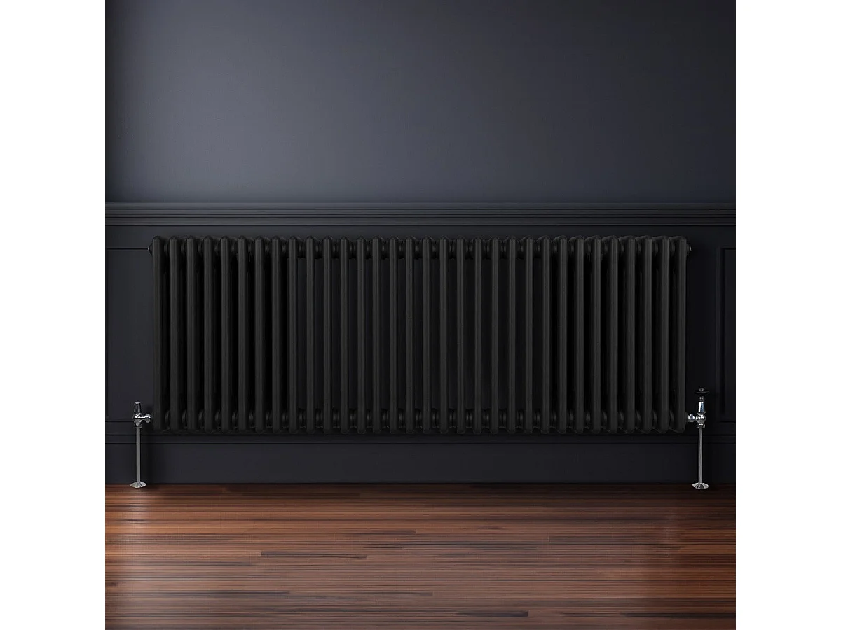 Radiador Tradicional 3 Columnas Horizontal Negro 60x146.2cm