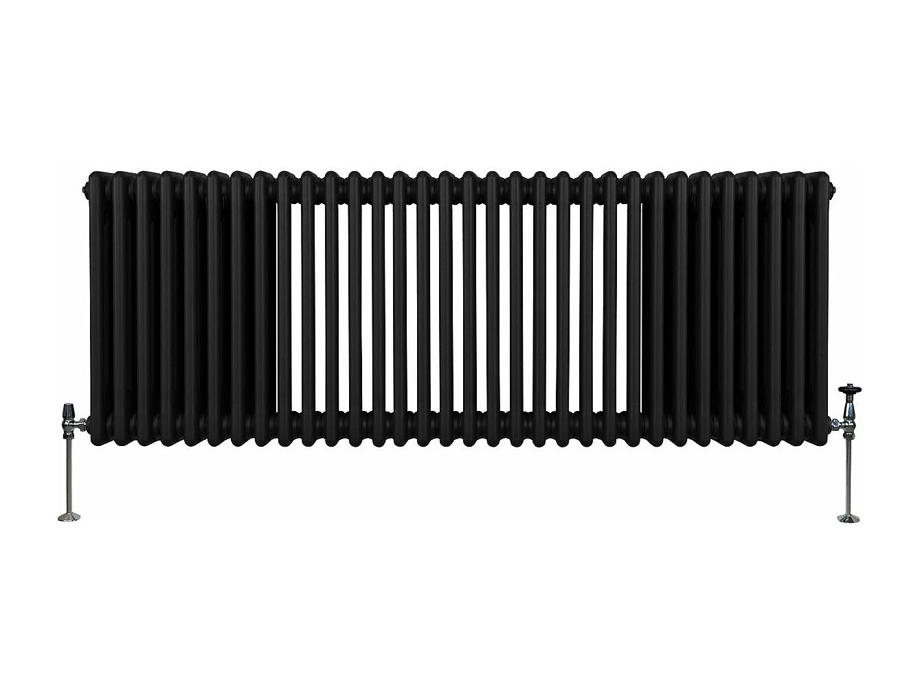 Radiador Tradicional 3 Columnas Horizontal Negro 60x146.2cm