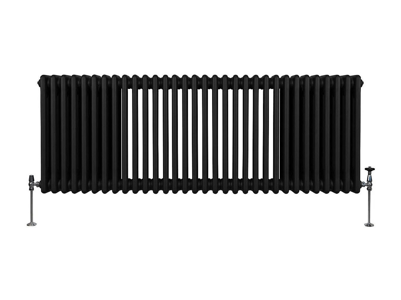 Tradycyjny grzejnik 3-kolumnowy - 600 x 1462 mm - czarny