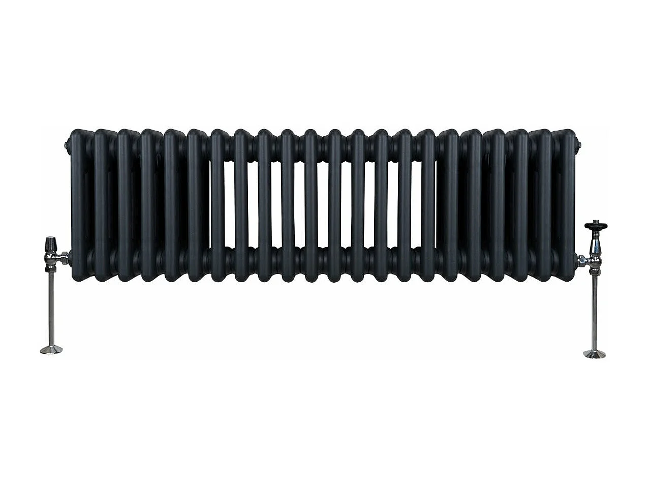 Radiador Tradicional 3 Columnas Horizontal Gris Antracita 30x101.2cm