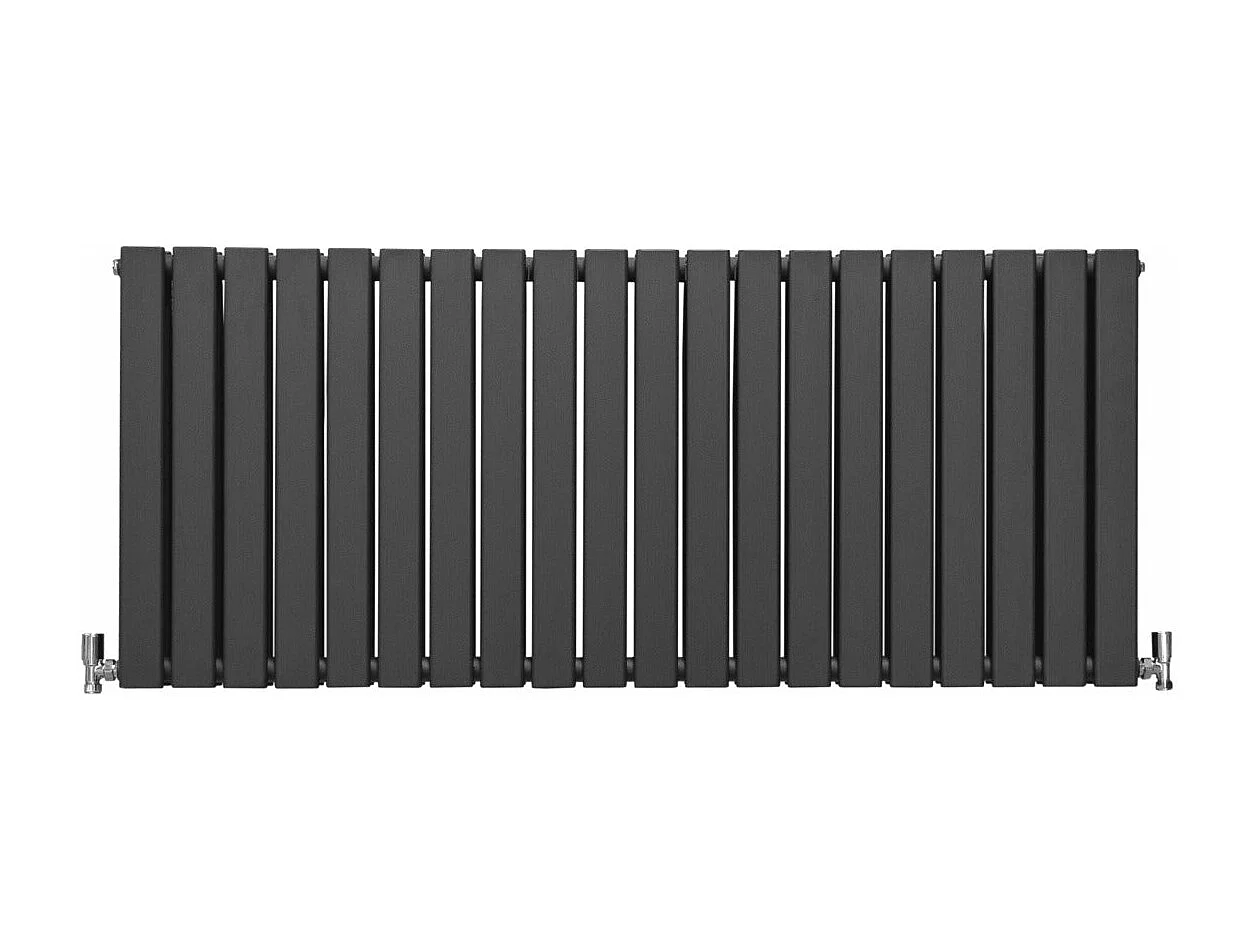 Radiadores Panel Plano Diseñador 600x1400mm Calefacción Central- Gris Antracita
