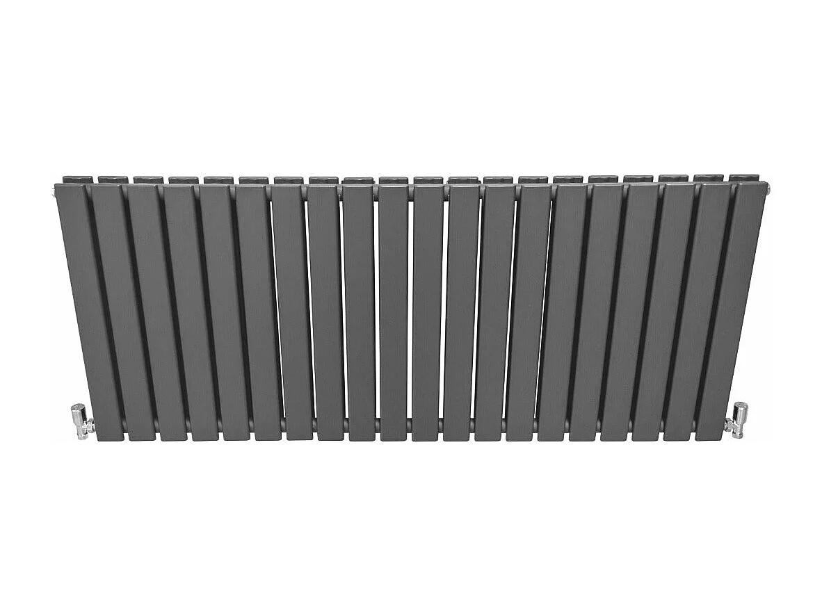 Radiadores Panel Plano Diseñador 600x1400mm Calefacción Central- Gris Antracita