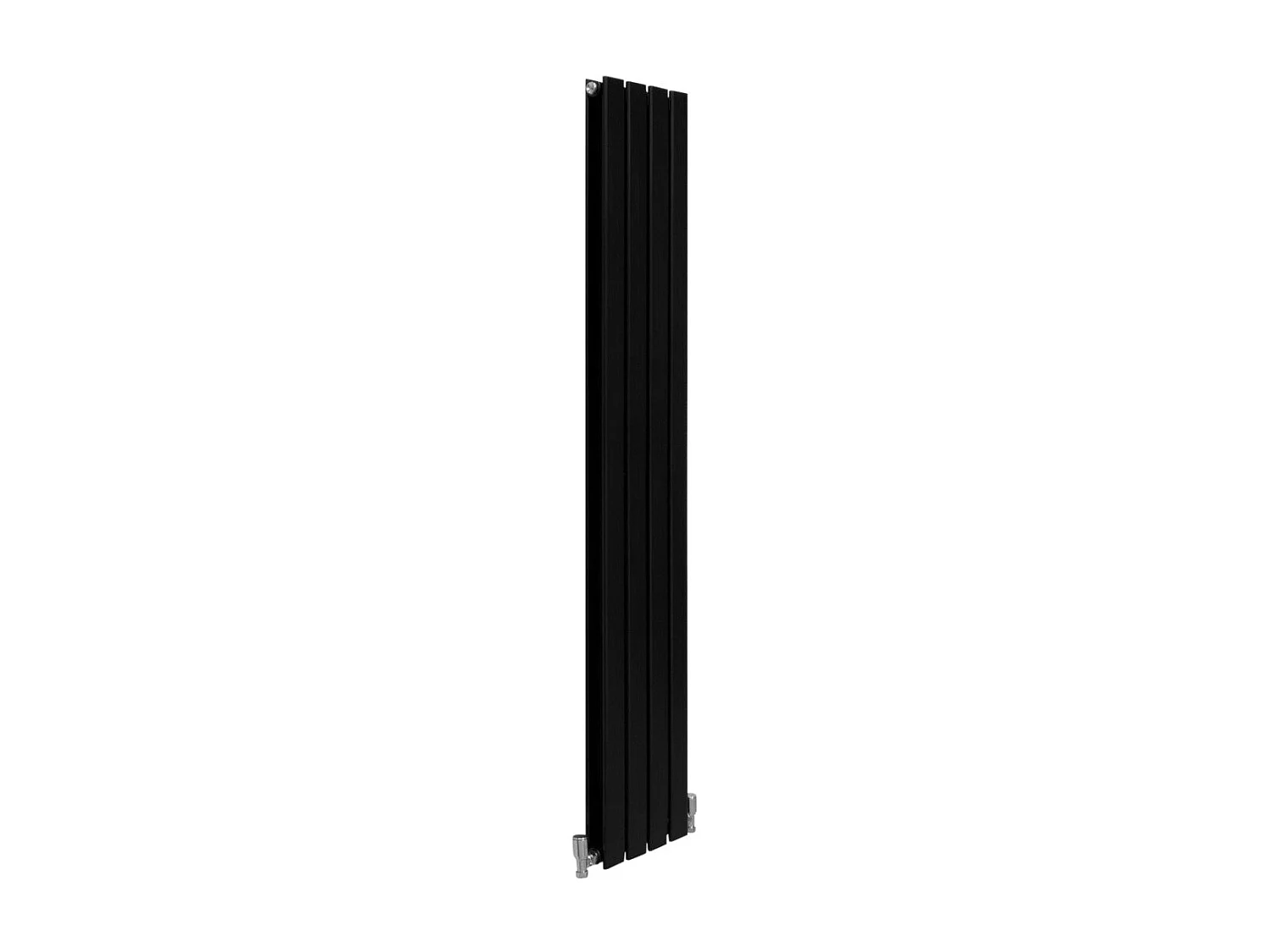 Grzejniki panelowe designerskie, matowo czarne, 1600 mm x 280 mm