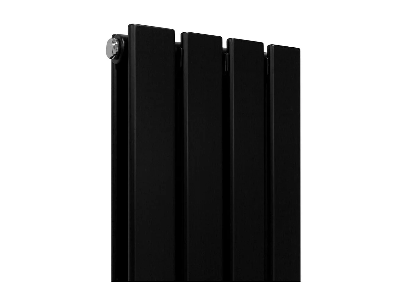 Grzejniki panelowe designerskie, matowo czarne, 1600 mm x 280 mm