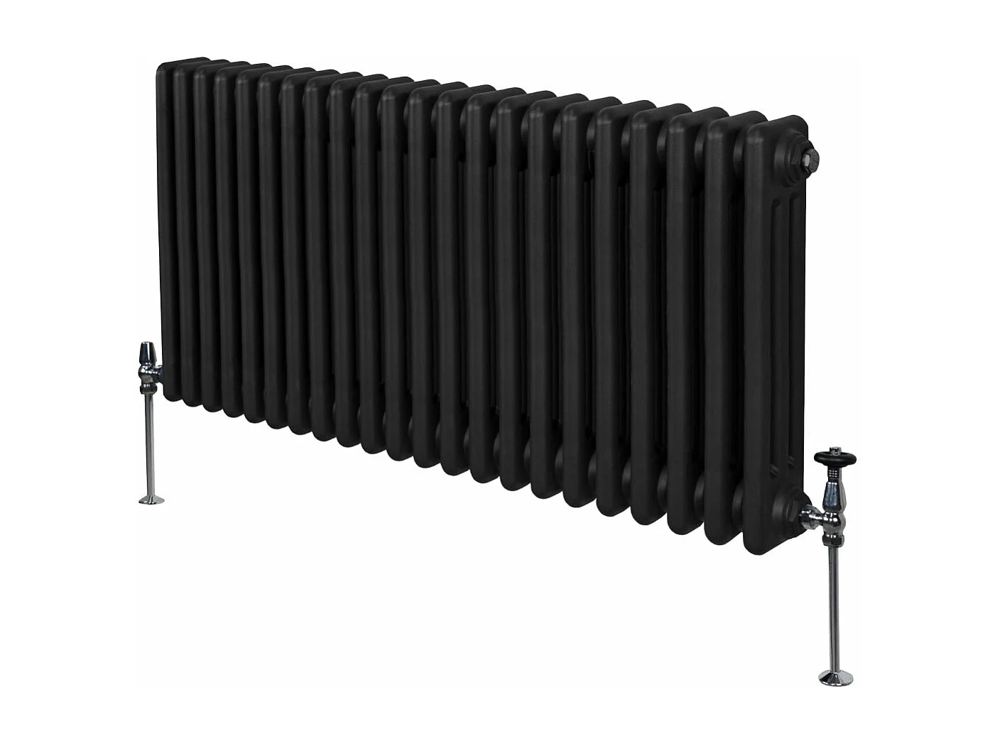 Radiatore Termosifone a 3 colonne - 600 x 1012mm - Nero