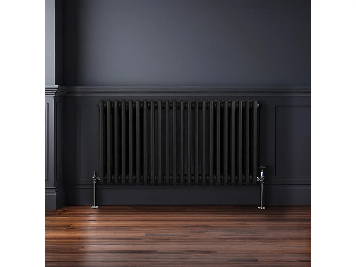 Radiatore Termosifone a 3 colonne - 600 x 1012mm - Nero