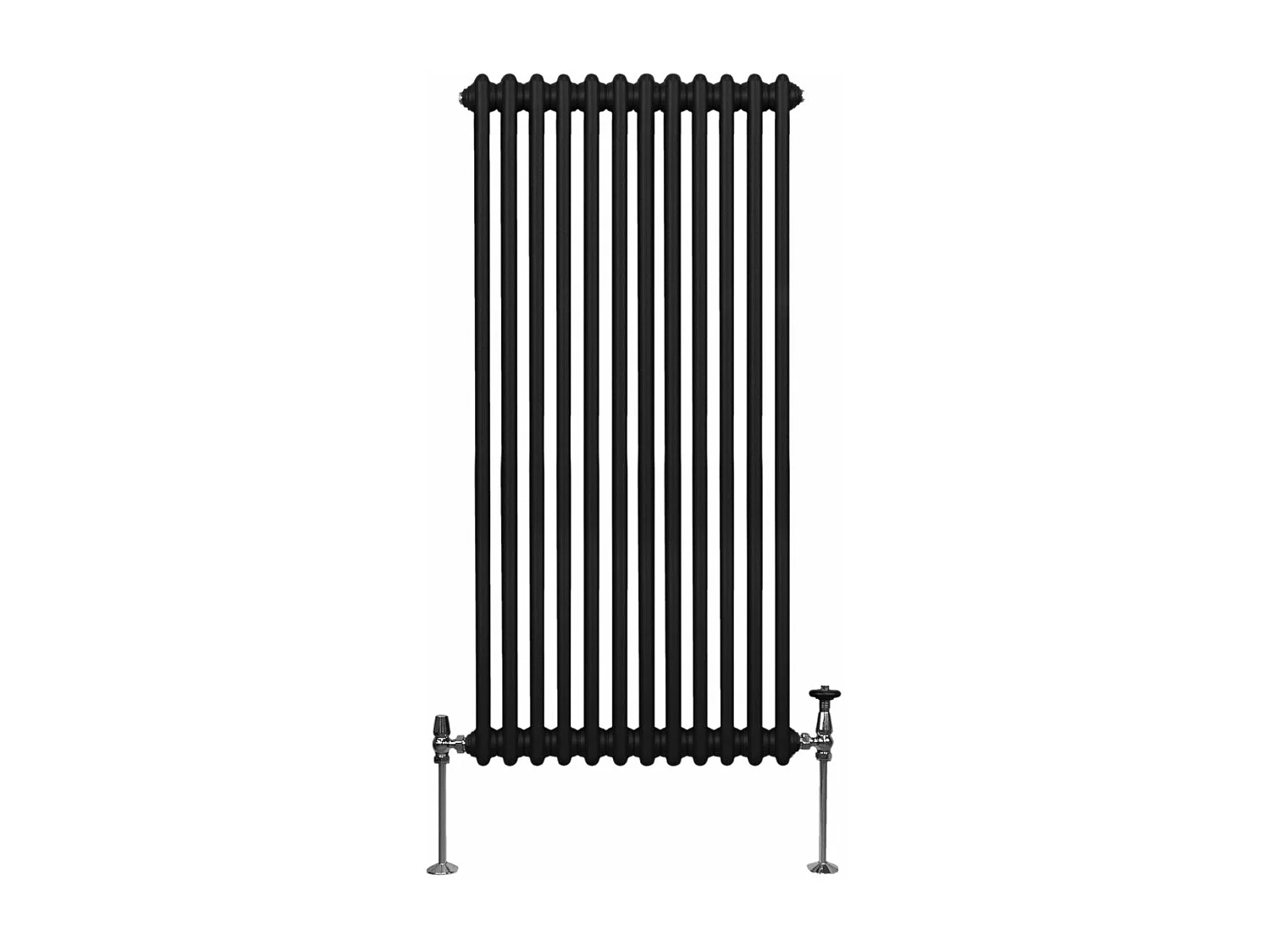 Radiador Tradicional 2 columnas Vertical Negro 150 x56.2cm