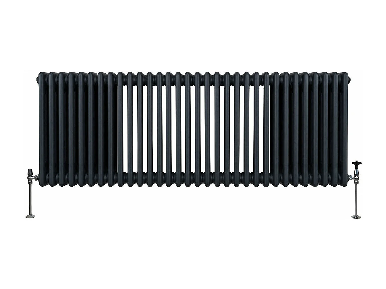 Traditioneller 3-Spalten-Heizkörper - 600 x 1462 mm - Anthrazitgrau