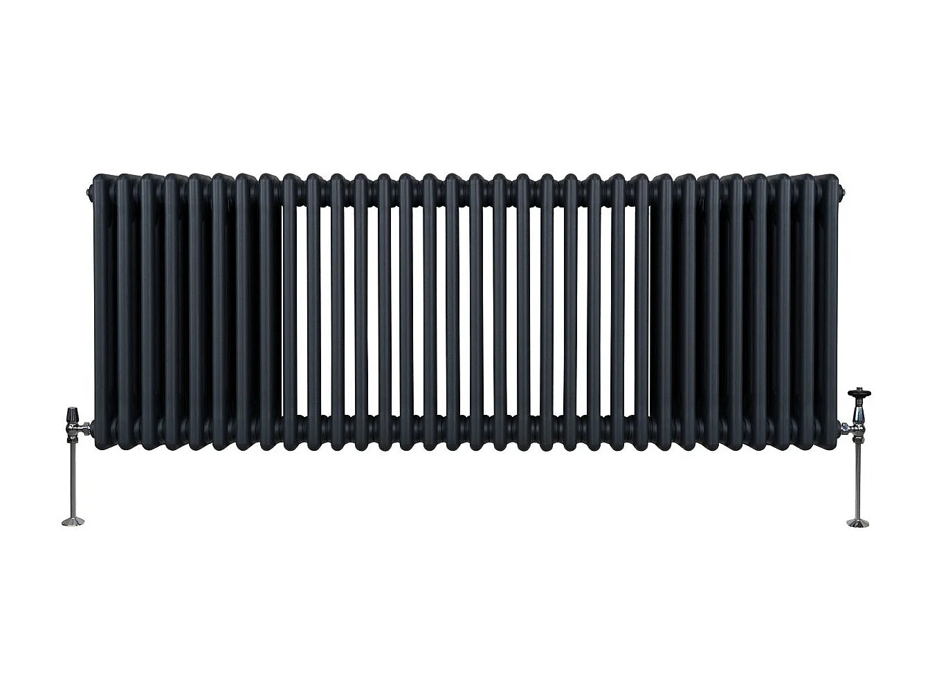 Tradycyjny grzejnik 3-kolumnowy - 600 x 1462 mm - antracytowy szary