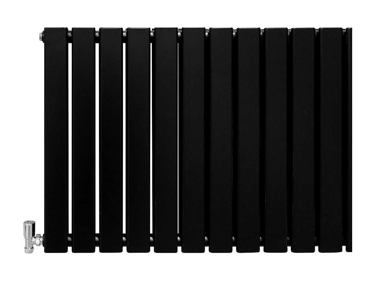Radiadores Panel Plano Diseñador 600x1190mm Calefacción Central- Negro Mate