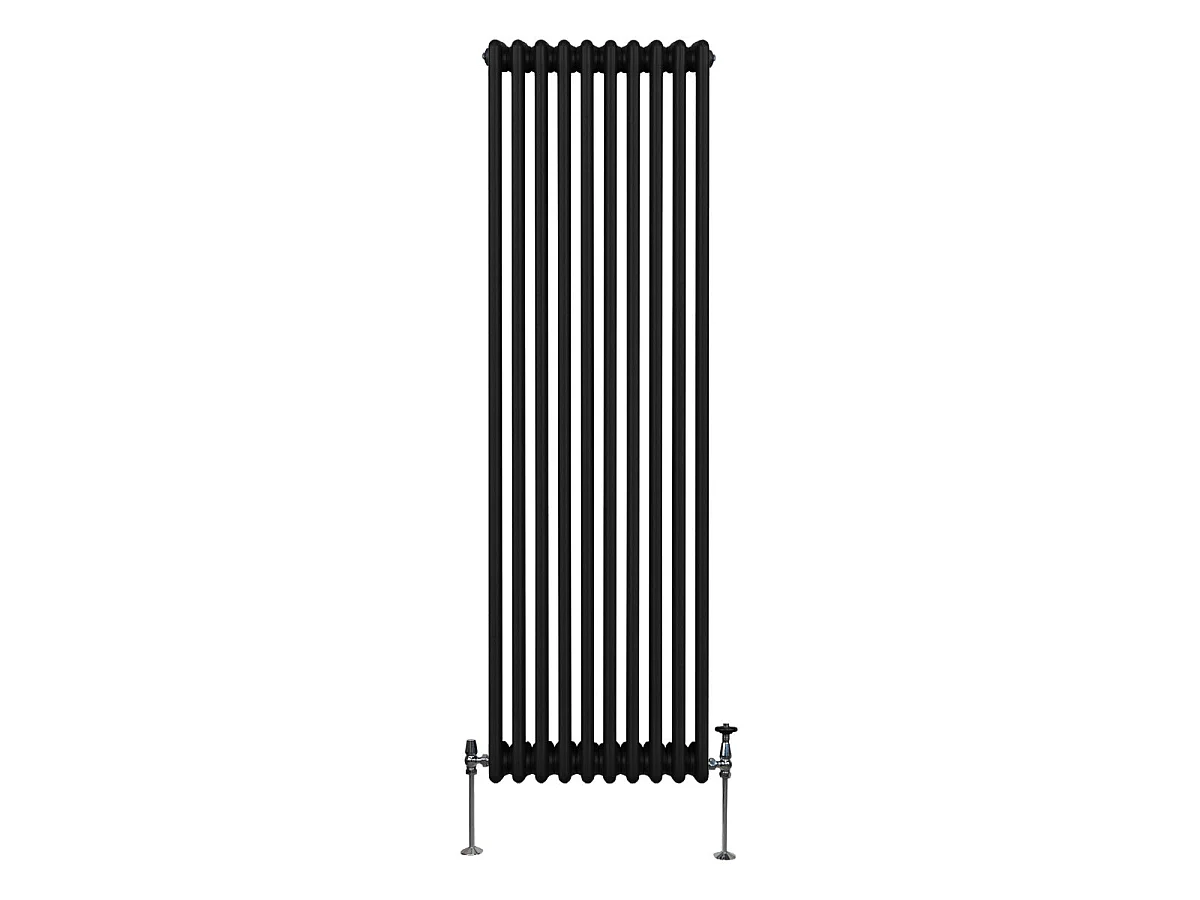 Tradičný 3-stĺpcový radiátor - 1800 x 472 mm - čierny