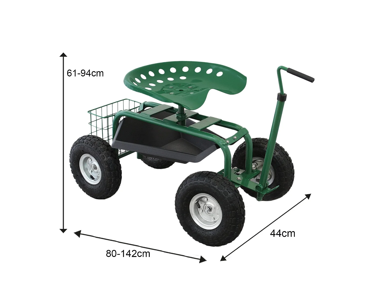 Robuster mobiler Gartensitz