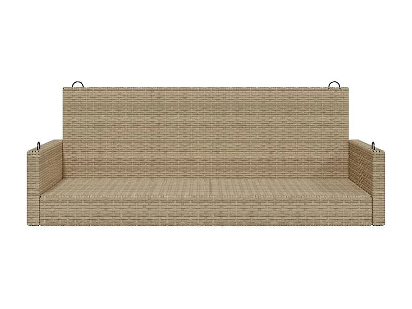 Balancelle beige 119x56x48 résine tressée