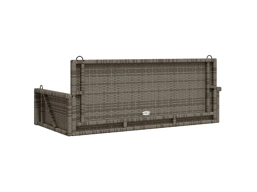 Balancelle gris 119x56x48 résine tressée