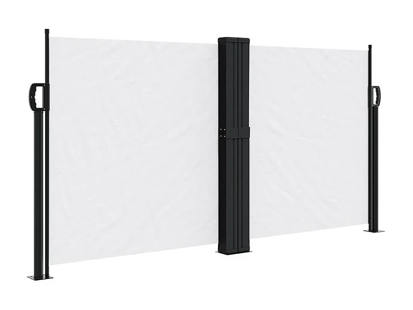 Auvent latéral rétractable blanc 120x1200