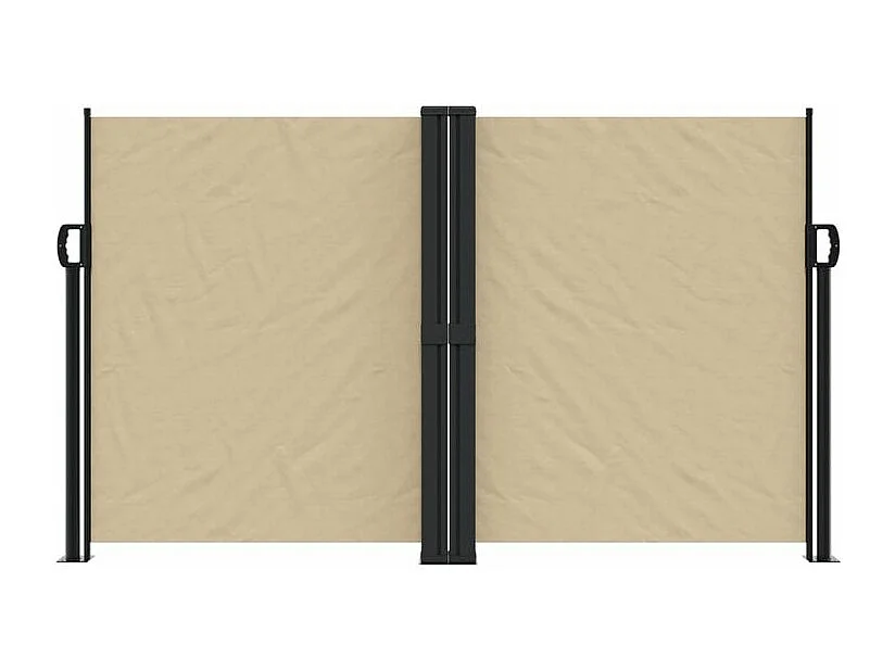 Auvent latéral rétractable beige 140x1000