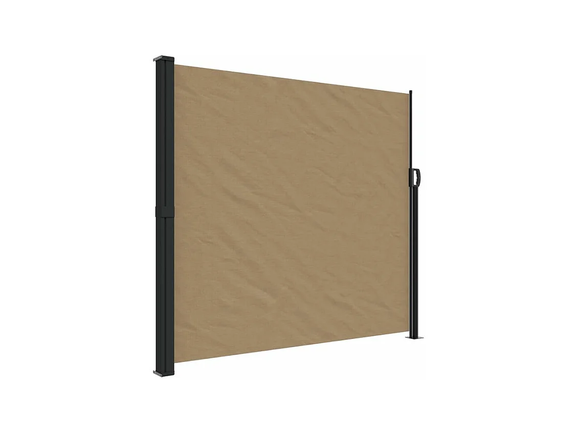 Auvent latéral rétractable taupe 180x600