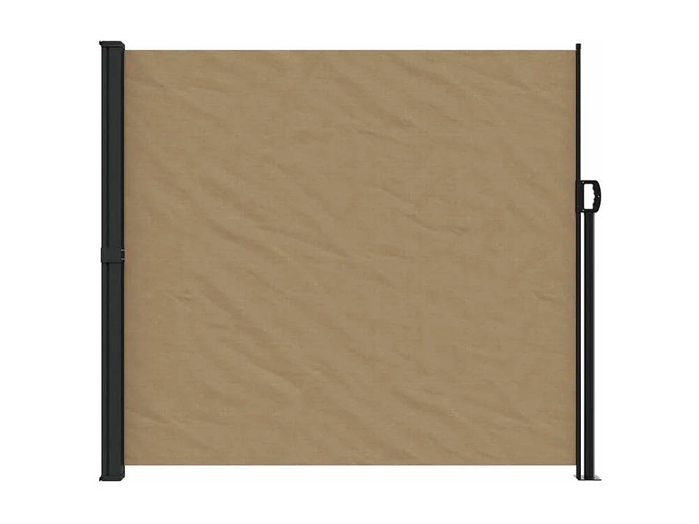 Auvent latéral rétractable taupe 180x600