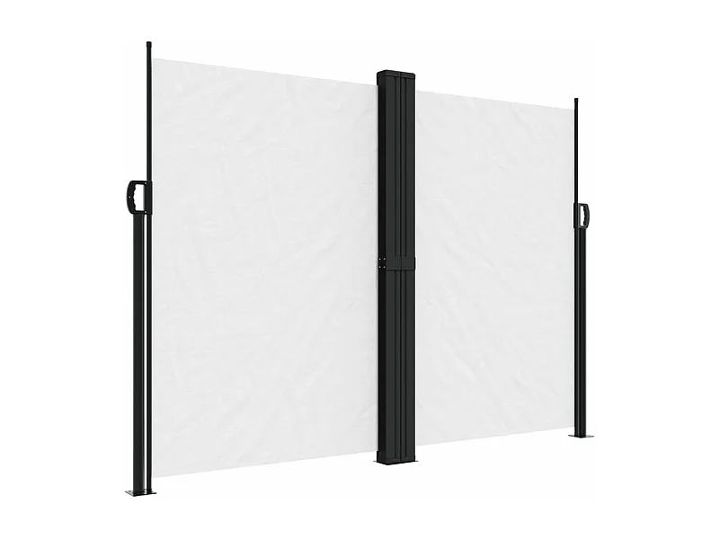 Auvent latéral rétractable blanc 180x1000