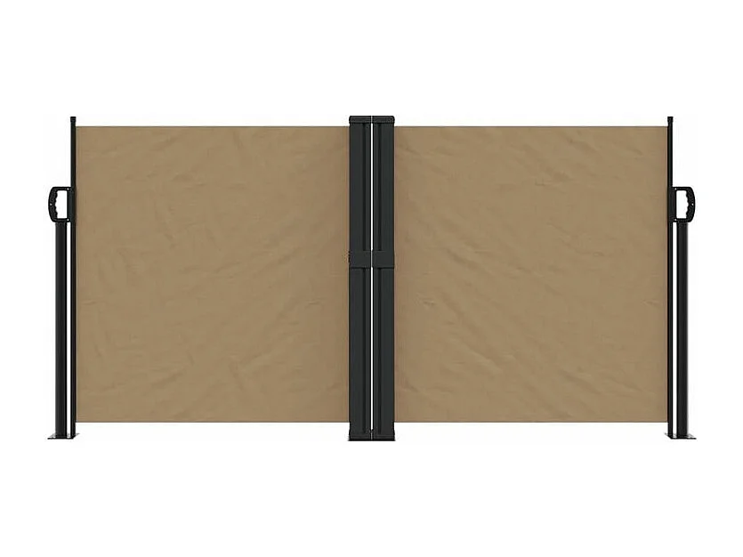 Auvent latéral rétractable taupe 120x1000