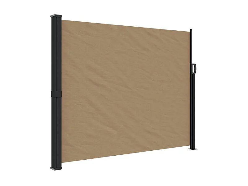 Auvent latéral rétractable taupe 170x300