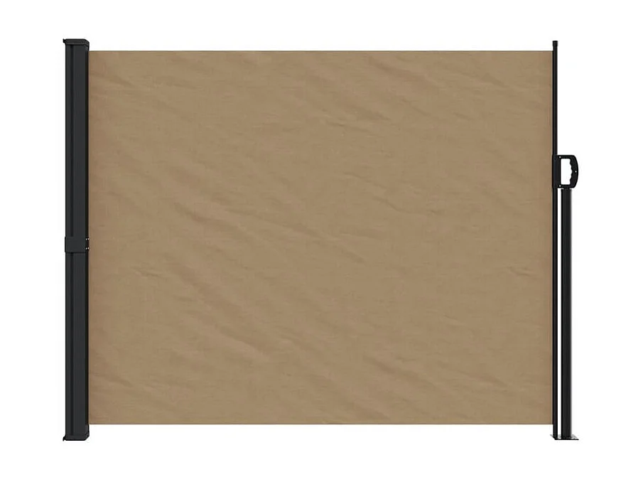 Auvent latéral rétractable taupe 170x300