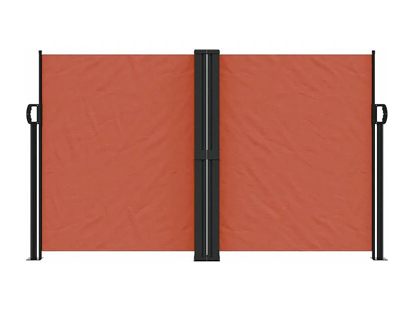 Auvent latéral rétractable terre cuite 140x600