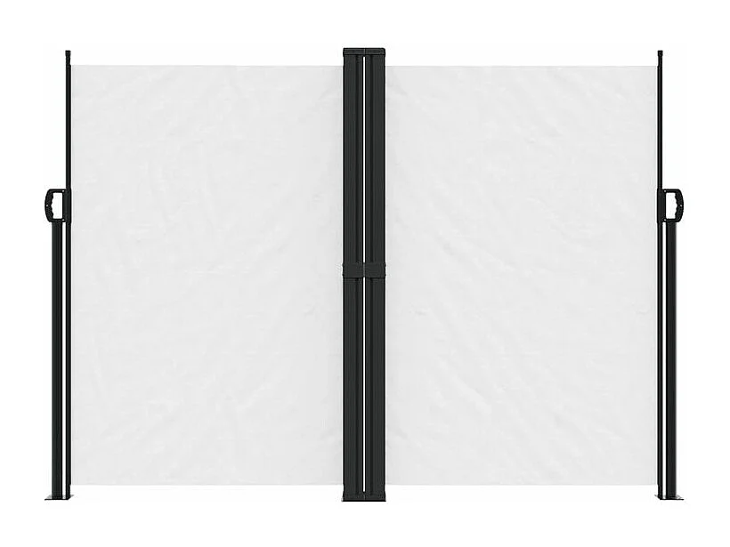 Auvent latéral rétractable blanc 180x600