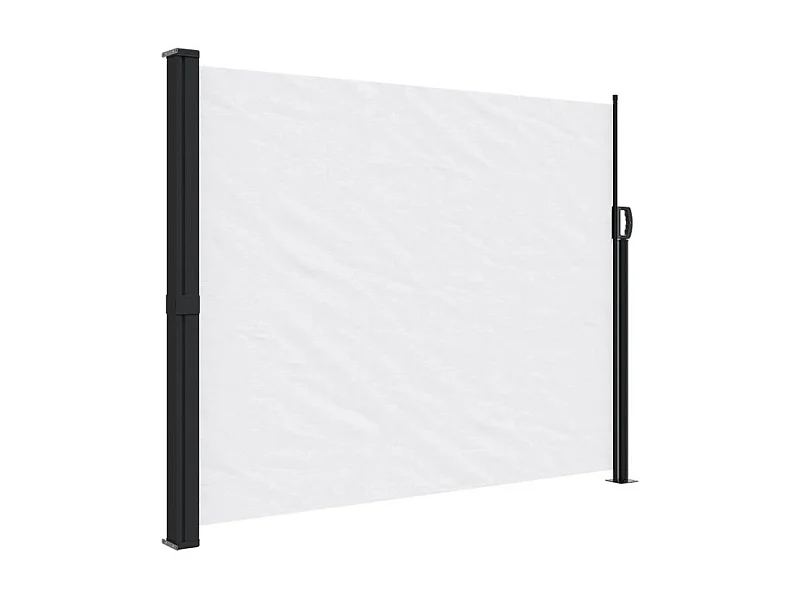 Auvent latéral rétractable blanc 160x300