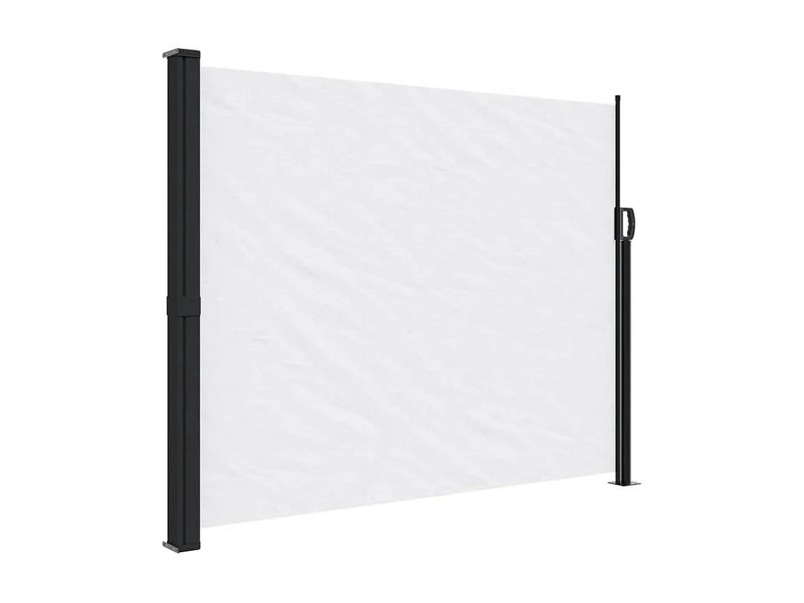 Auvent latéral rétractable blanc 160x300
