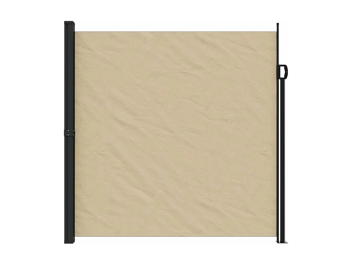 Auvent latéral rétractable beige 200x500