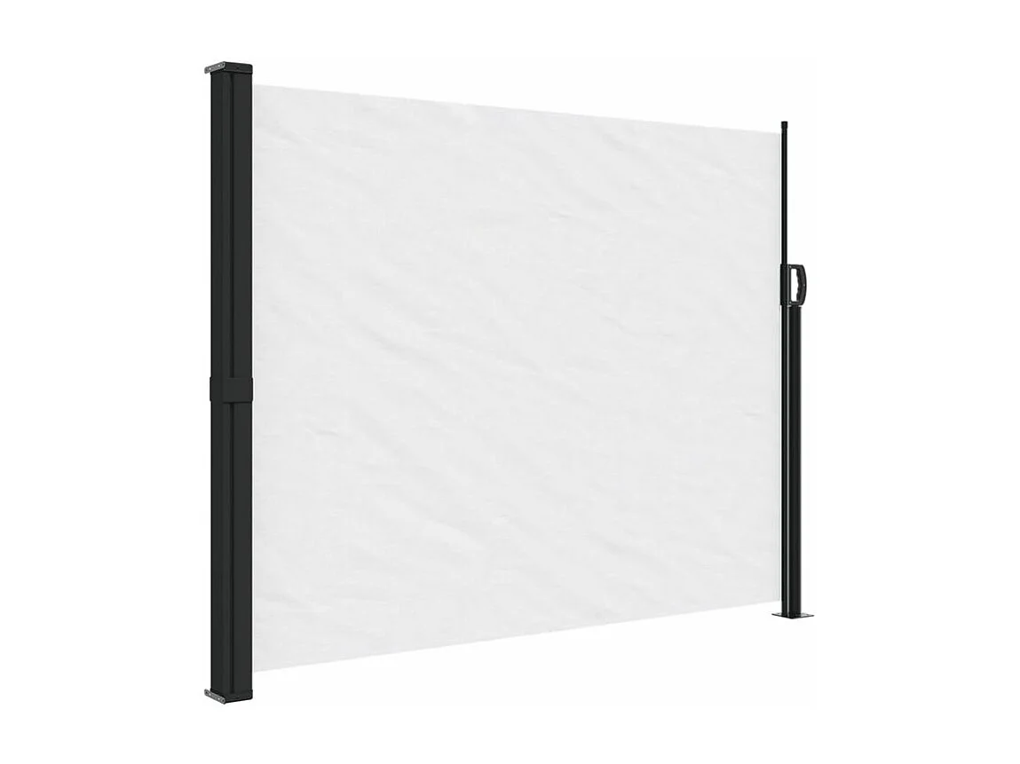 Auvent latéral rétractable blanc 160x600