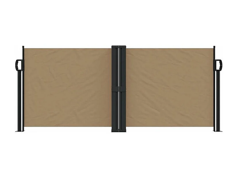 Auvent latéral rétractable taupe 100x1000