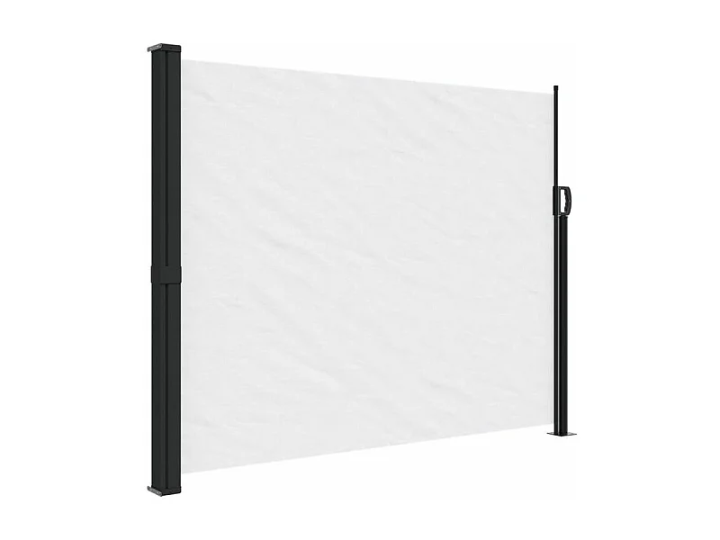 Auvent latéral rétractable blanc 160x500