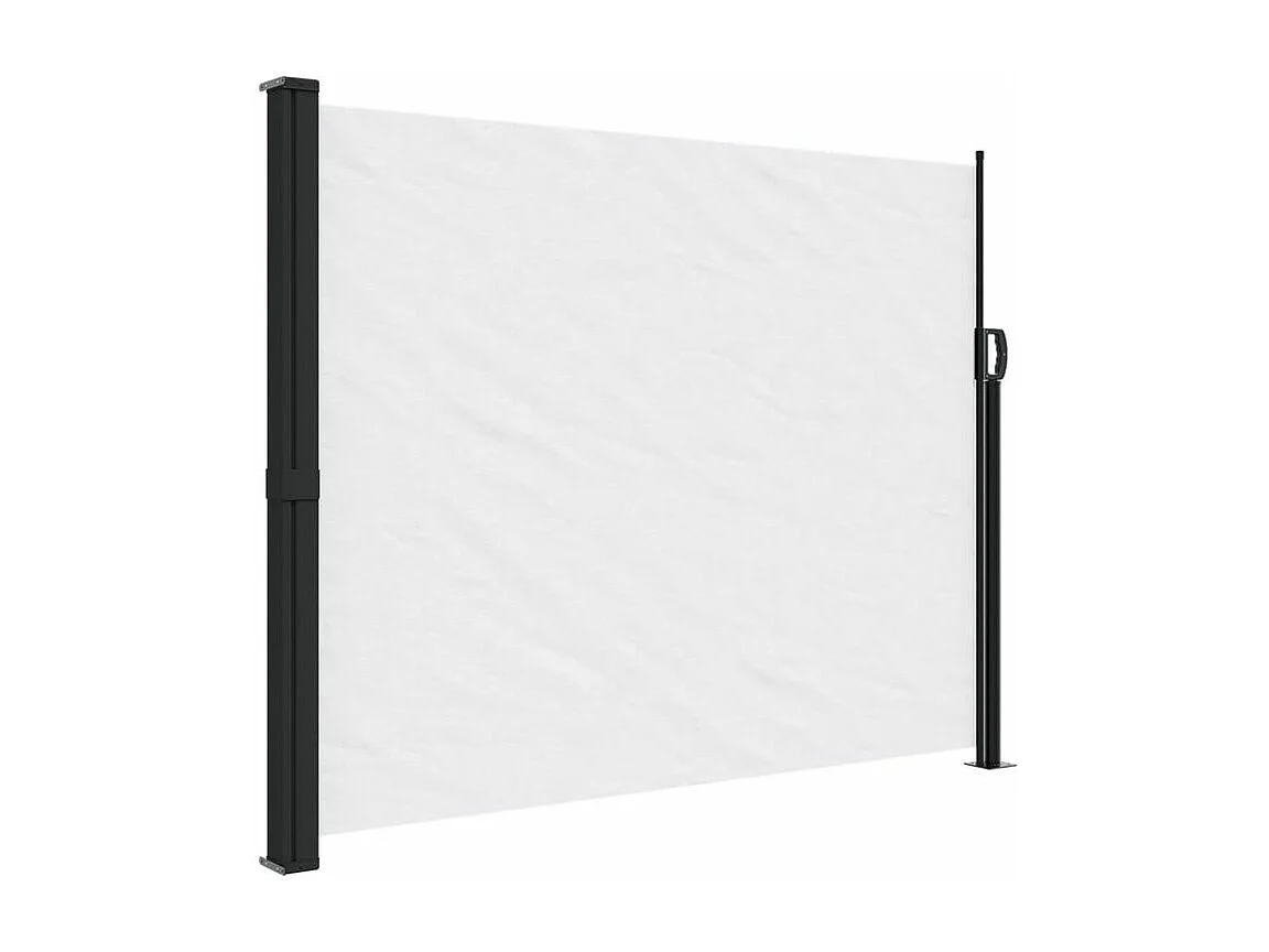 Auvent latéral rétractable blanc 160x500