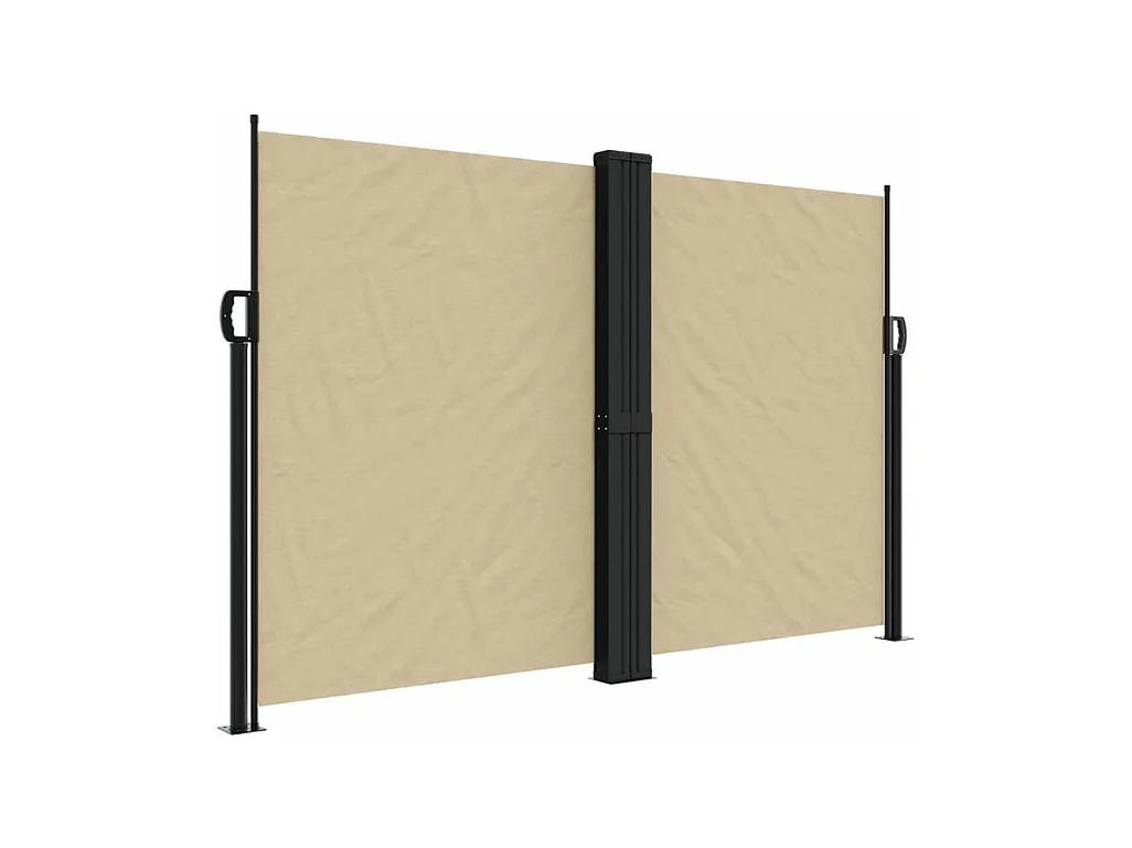 Auvent latéral rétractable beige 160x1200