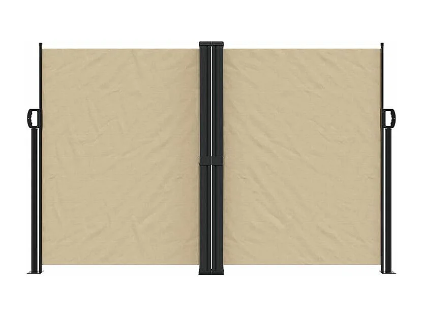 Auvent latéral rétractable beige 160x1000