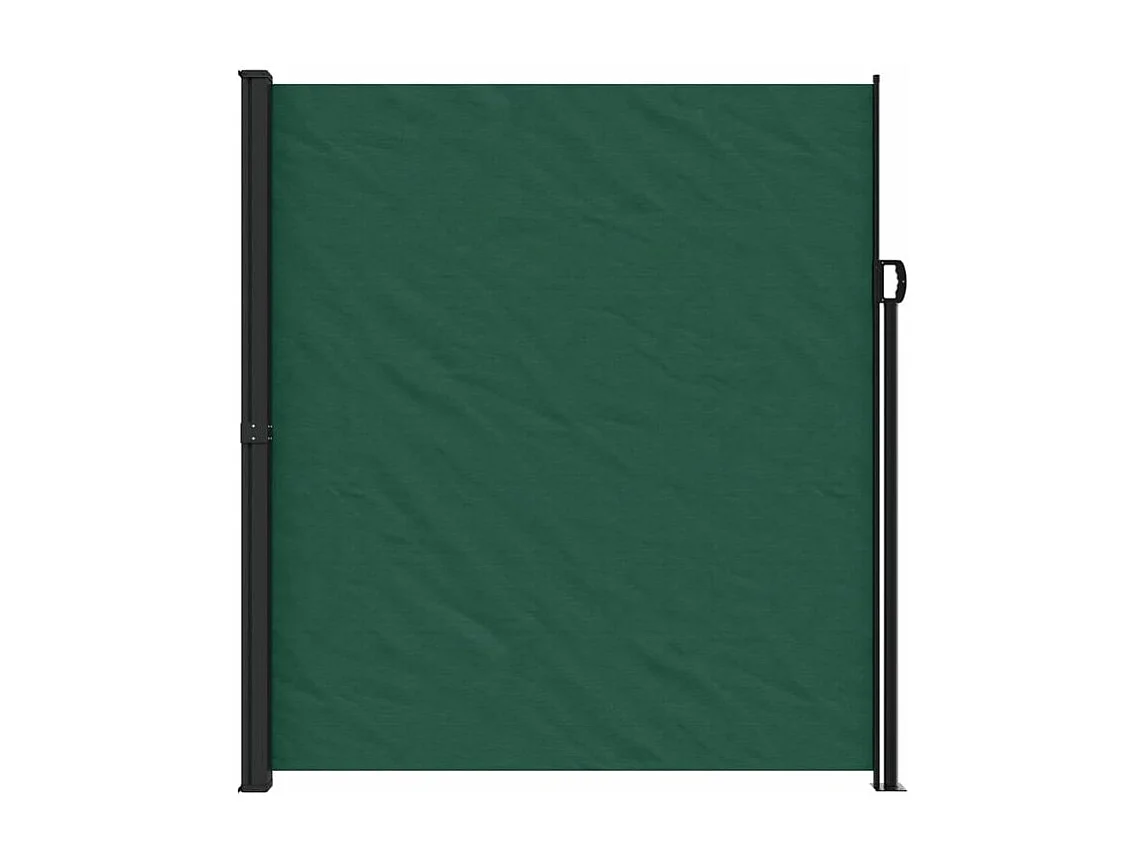 Auvent latéral rétractable vert foncé 220x600
