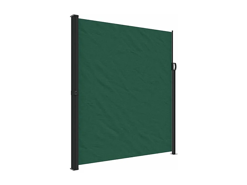 Auvent latéral rétractable vert foncé 220x600
