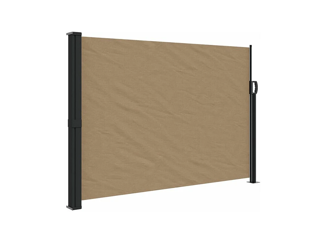 Auvent latéral rétractable taupe 140x300