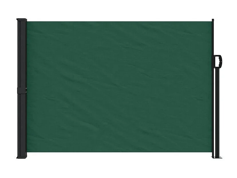 Auvent latéral rétractable vert foncé 140x300