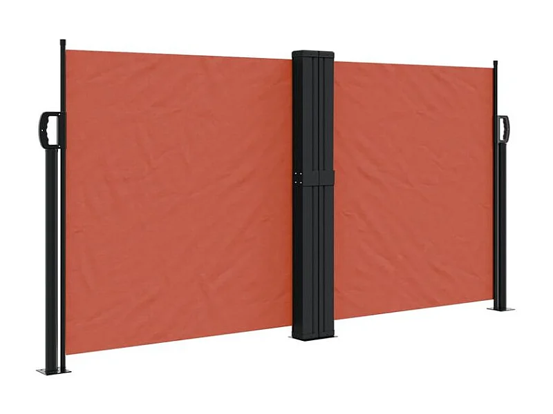 Auvent latéral rétractable terre cuite 120x1200