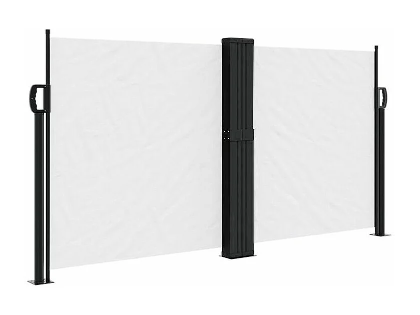 Auvent latéral rétractable blanc 120x1000