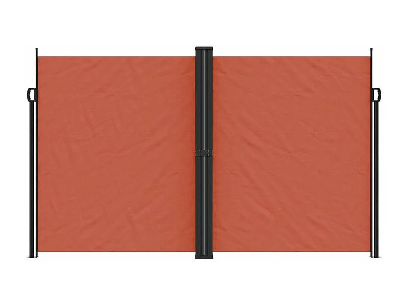 Auvent latéral rétractable terre cuite 200x1200